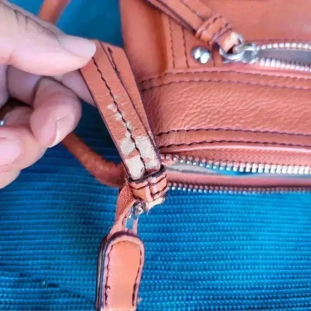 Etienne Aigner Orange Leather Crossbody Bag - Picture 10 of 13